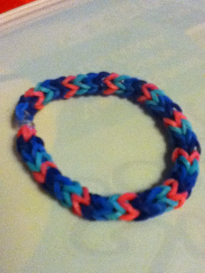 Rainbow Loom Bracelet Without Loom 5 Steps Instructables