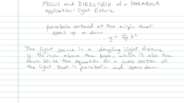 Writing The Equation Of A Parabola Using Focus And Directrix Tessshebaylo