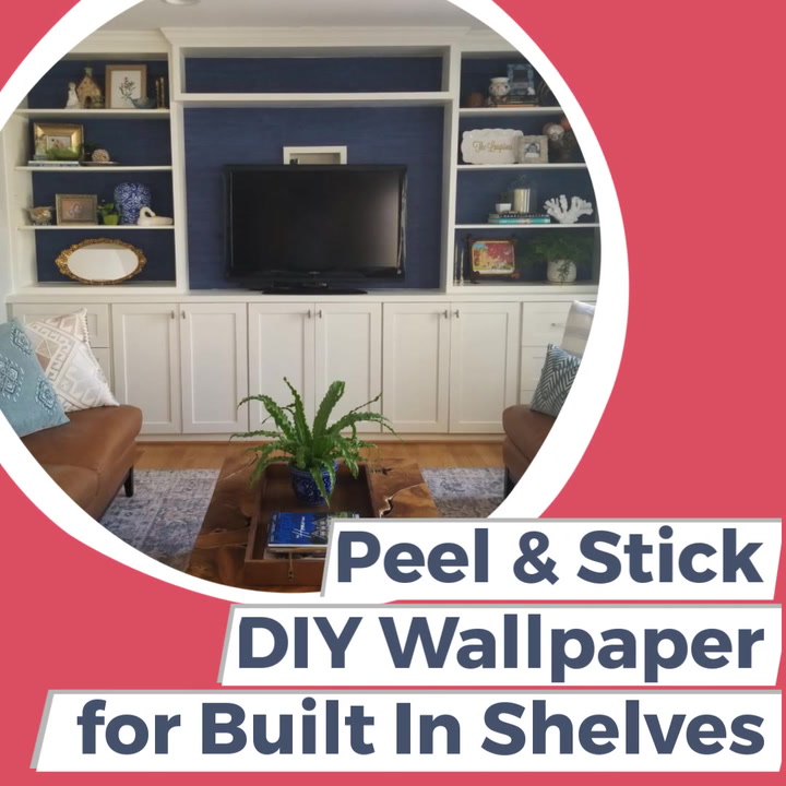 Wallpaper Behind Shelves