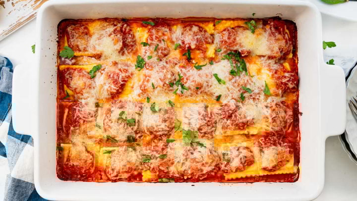 Baked Ravioli With Meat Sauce Recipe Bryont Blog