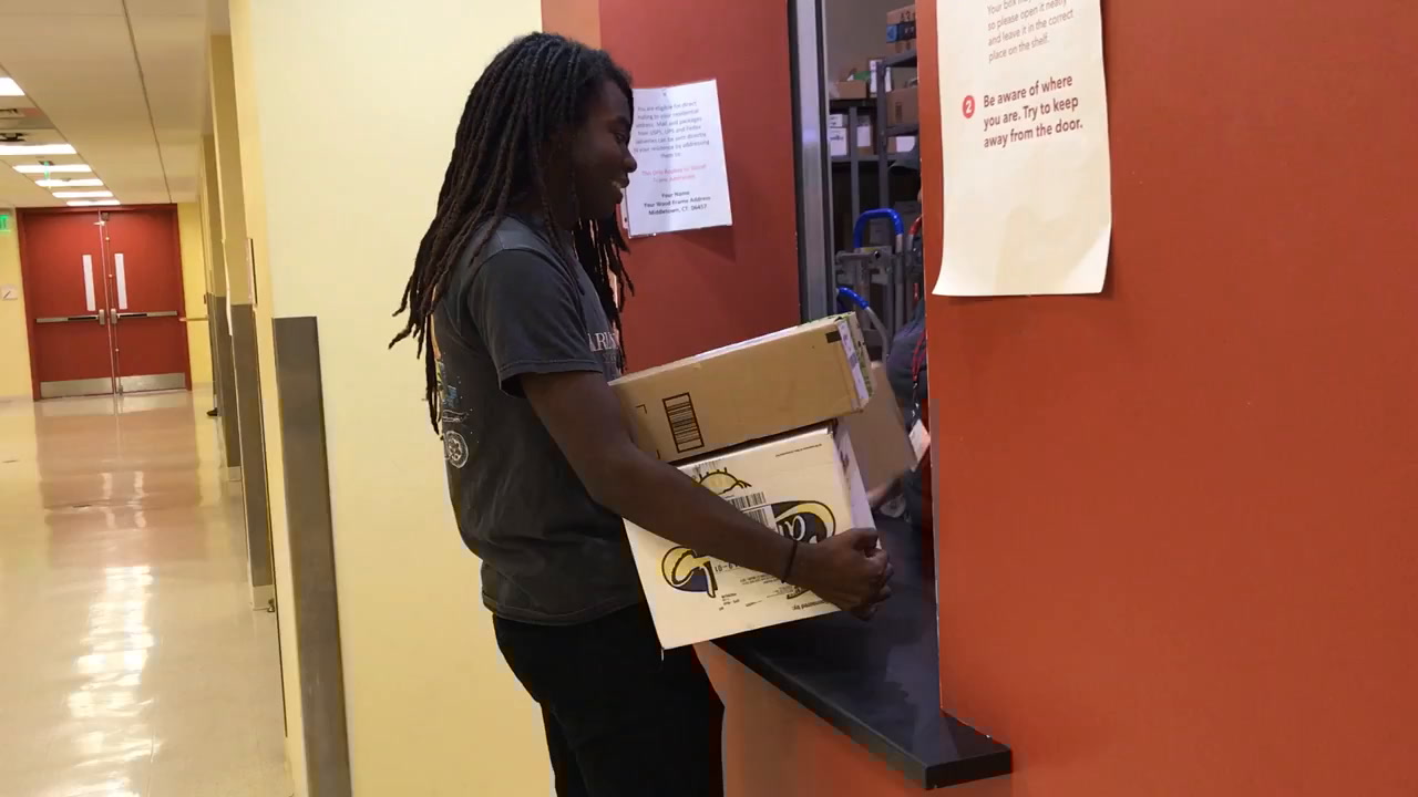 Campus Tour 2023 mail room CampusReel