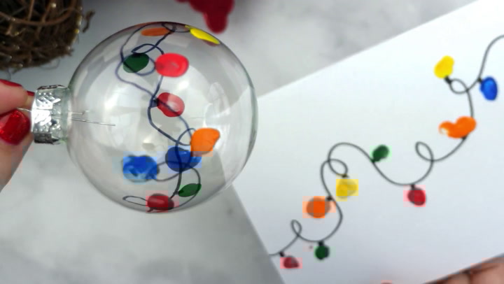 Fingerprint Christmas Light Template