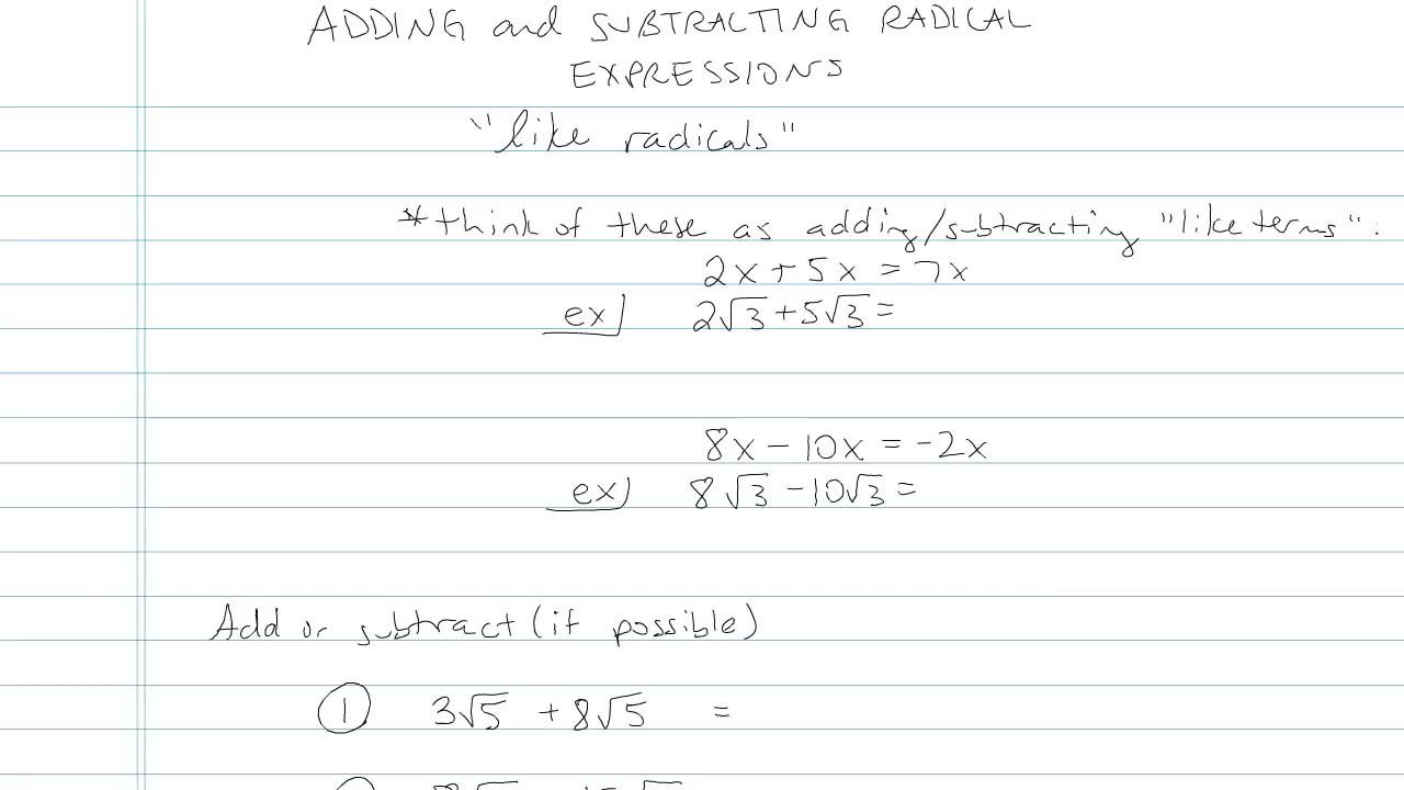 Simplifying Radical Expressions Concept Algebra Video by Brightstorm
