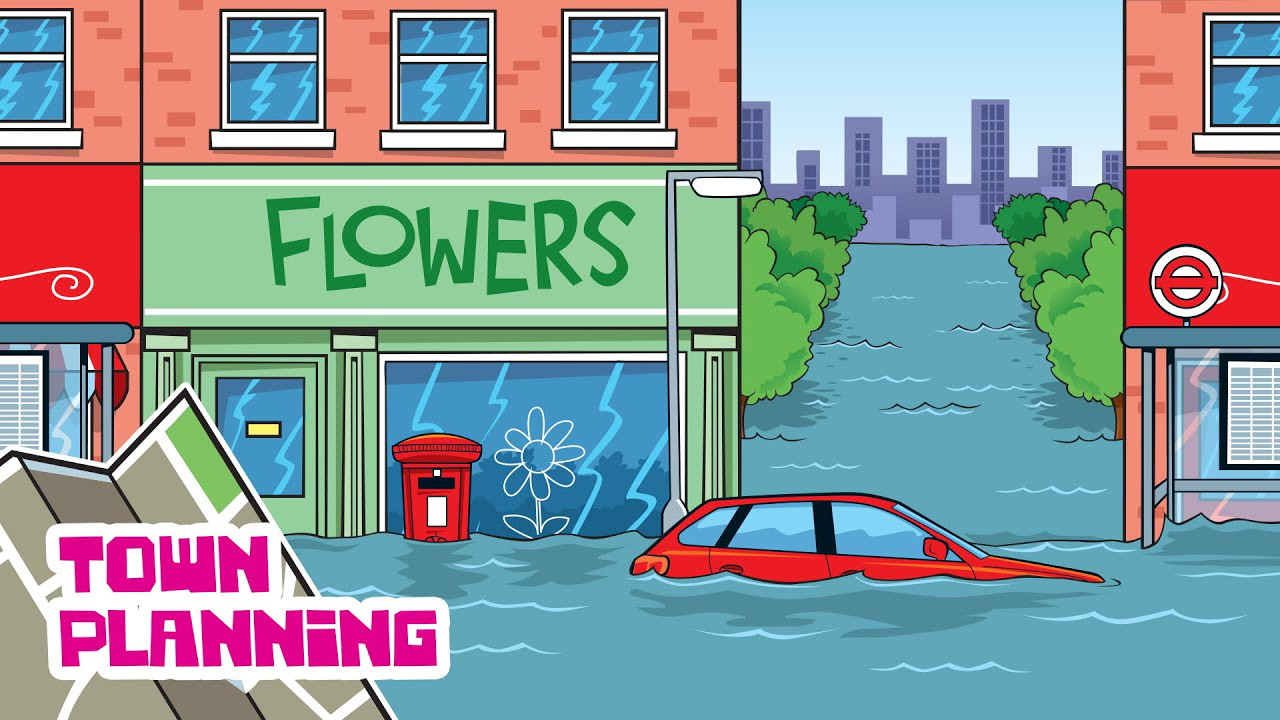 Why do houses flood? Building on floodplains, natural flood defences