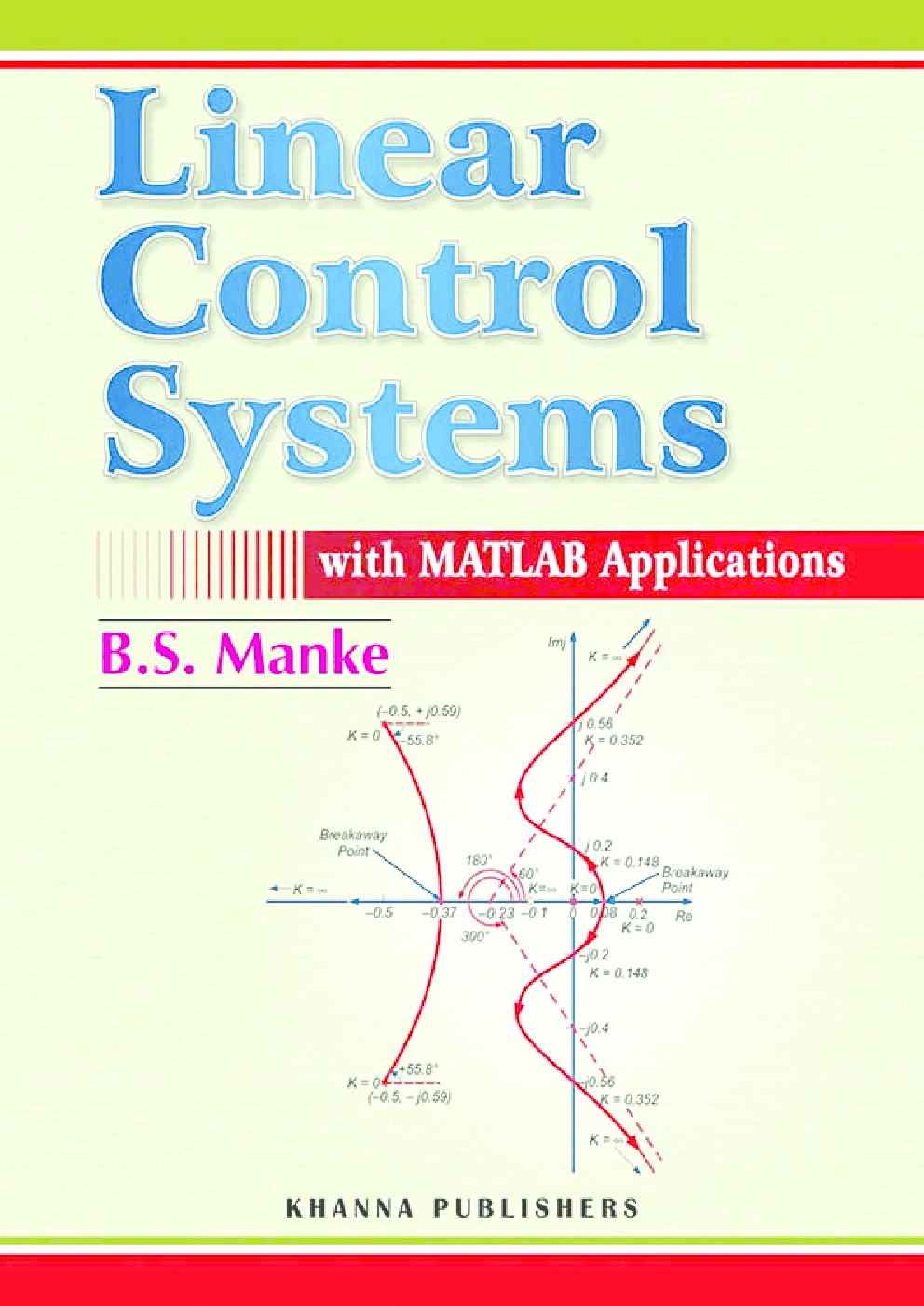 Download Linear Control Systems with MATLAB Applications eBook By B.S