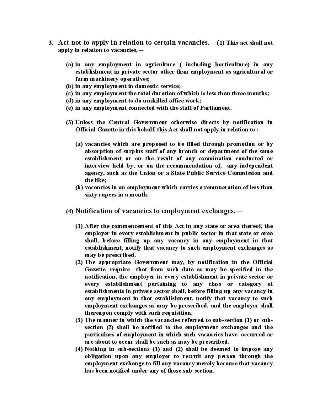 Download Employment Notification of Vacancies Act