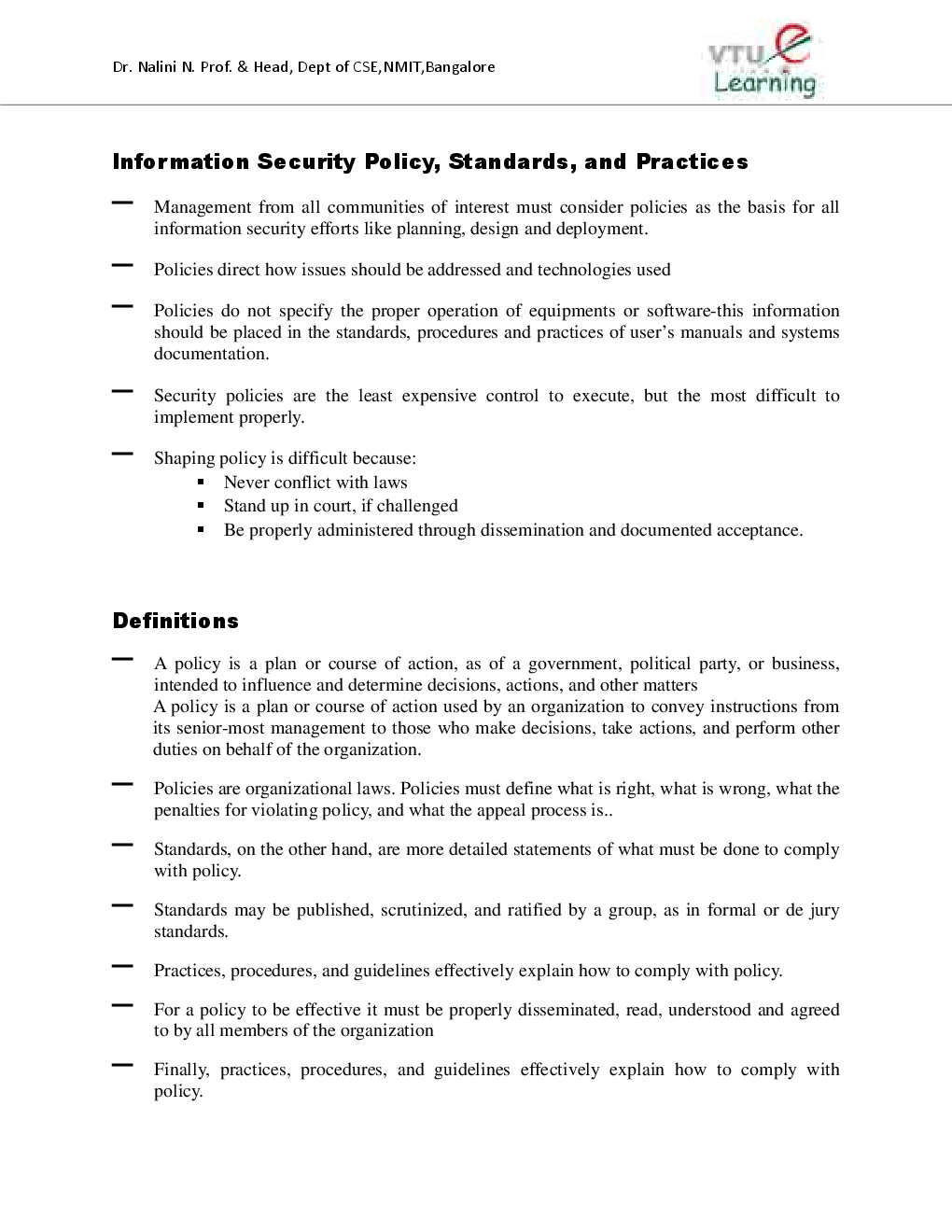 Download Information and Network Security Notes eBook PDF Online 2020