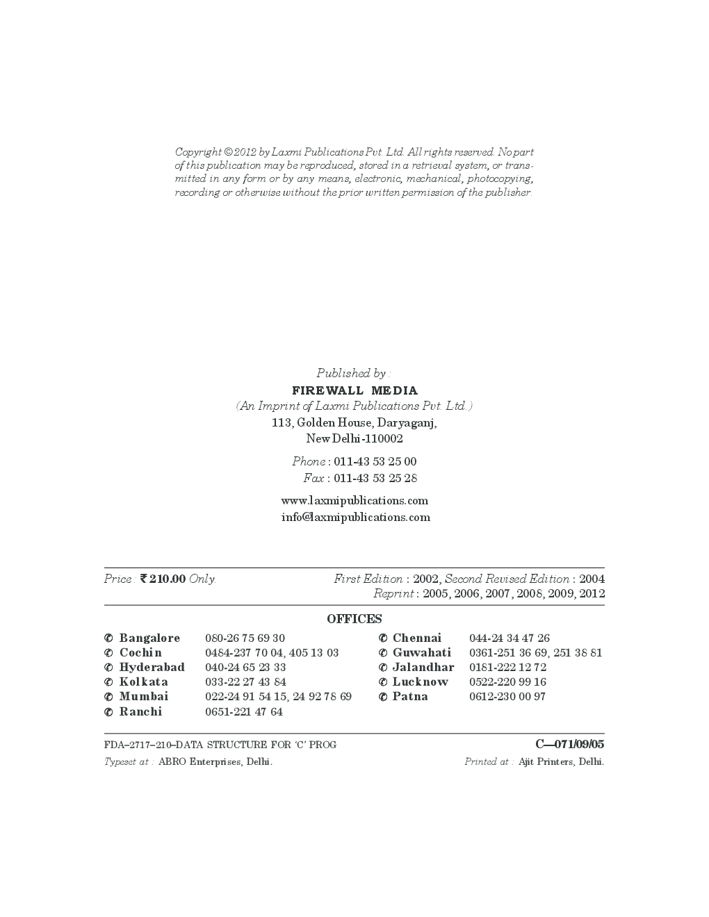 Download Data Structure for C Programming Book PDF Online 2020