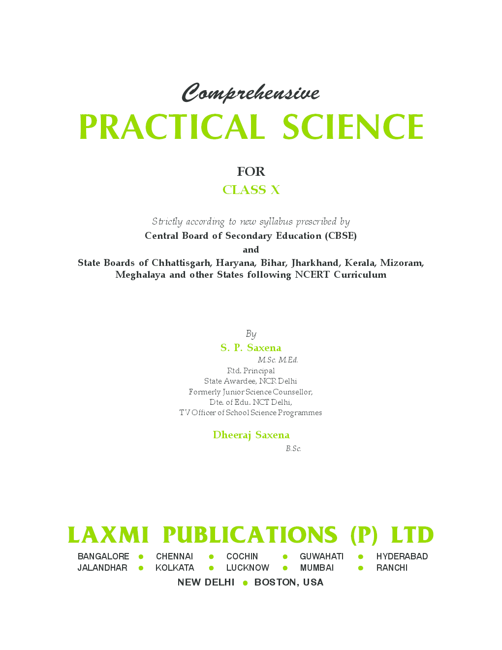 Download Class 10 Comprehensive Practical Science PDF Online 2022