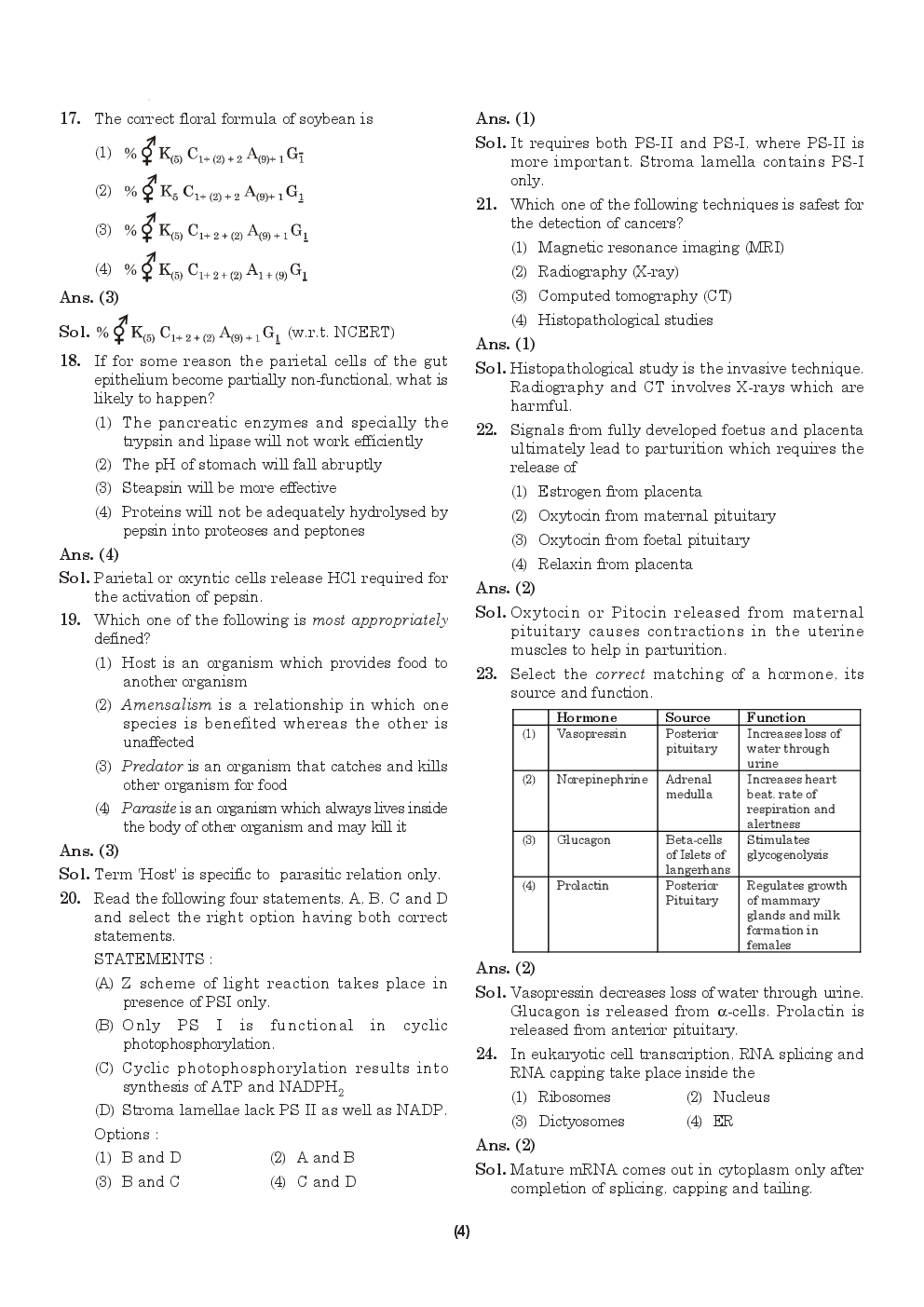 NEET 2022 Free Practice Questions with Solutions