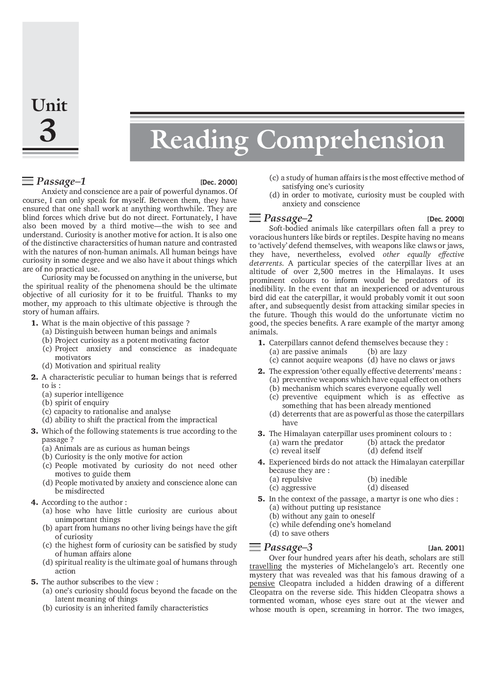 Download CAT Study Material For Reading Comprehension PDF Online