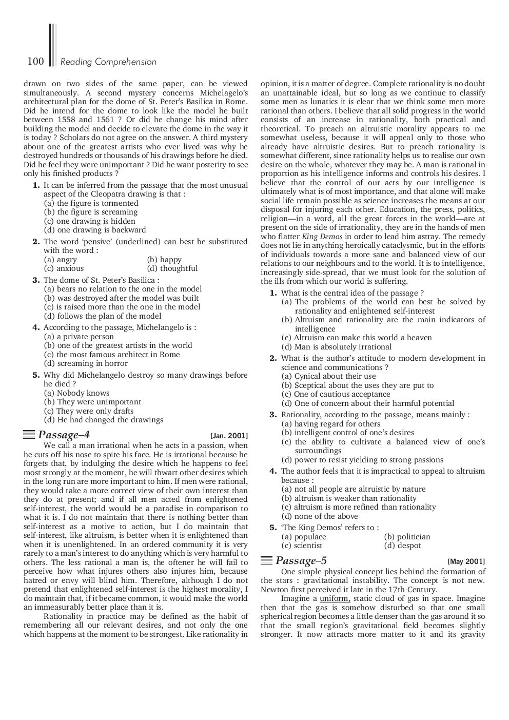 Download CAT Study Material For Reading Comprehension PDF Online