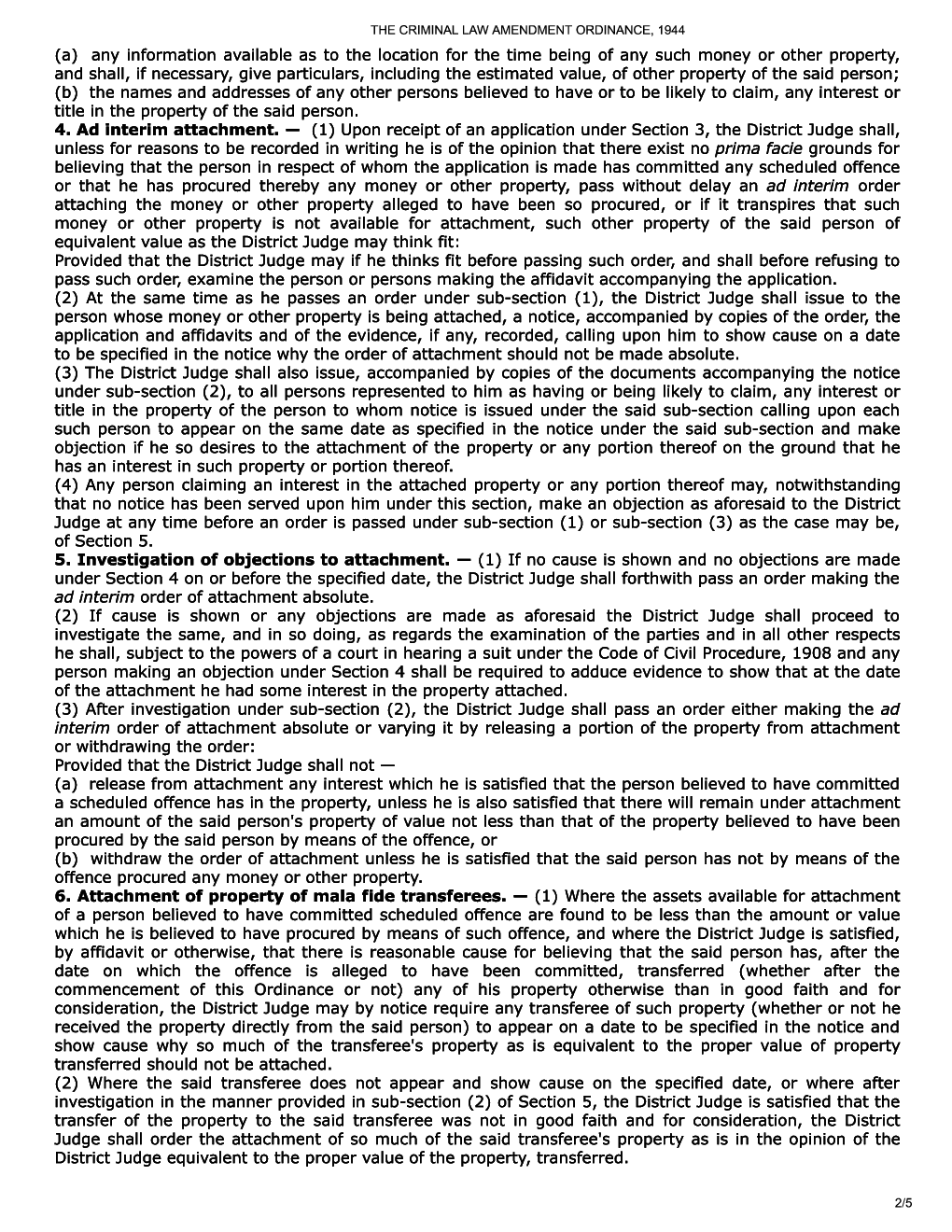 Download The Criminal Law Amendment Ordinance, 1944 PDF Online 2020