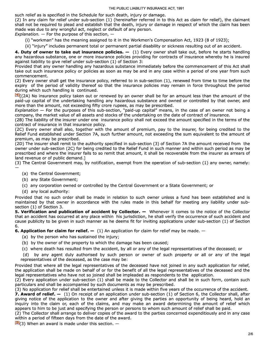 Download The Public Liability Insurance Act, 1991 PDF Online 2020