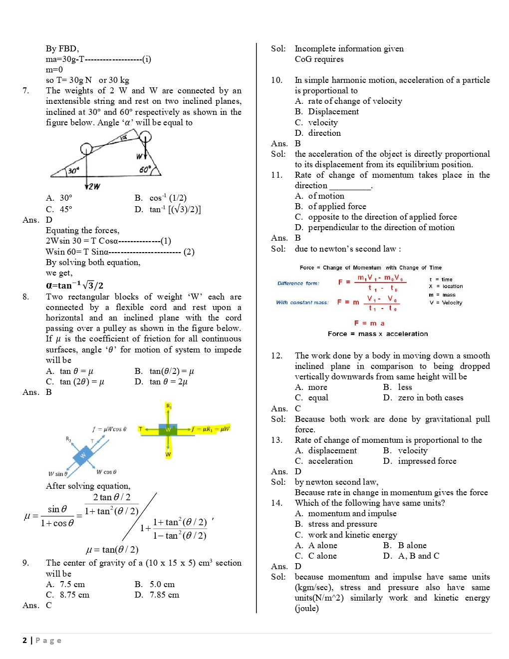 Download SSC JE Mechnical Previous Year Question Paper With Solution