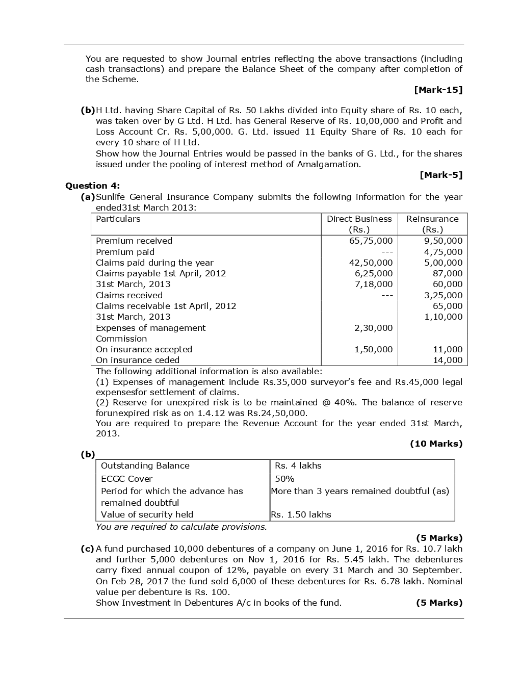 Download CA Intermediate Advance Accounting Mock Test Paper 1 PDF Online