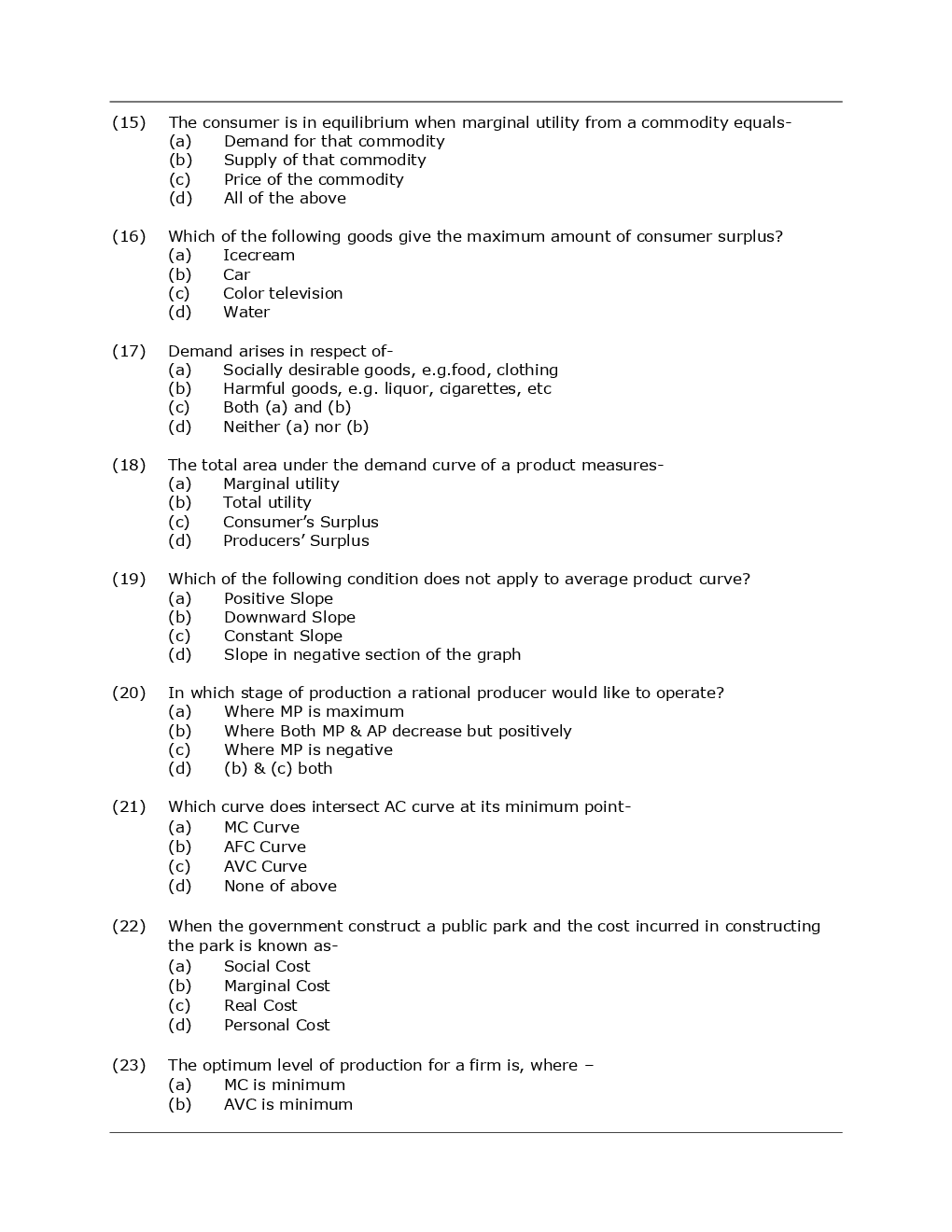 Download CA Foundation Economics And Business And Commercial Knowledge