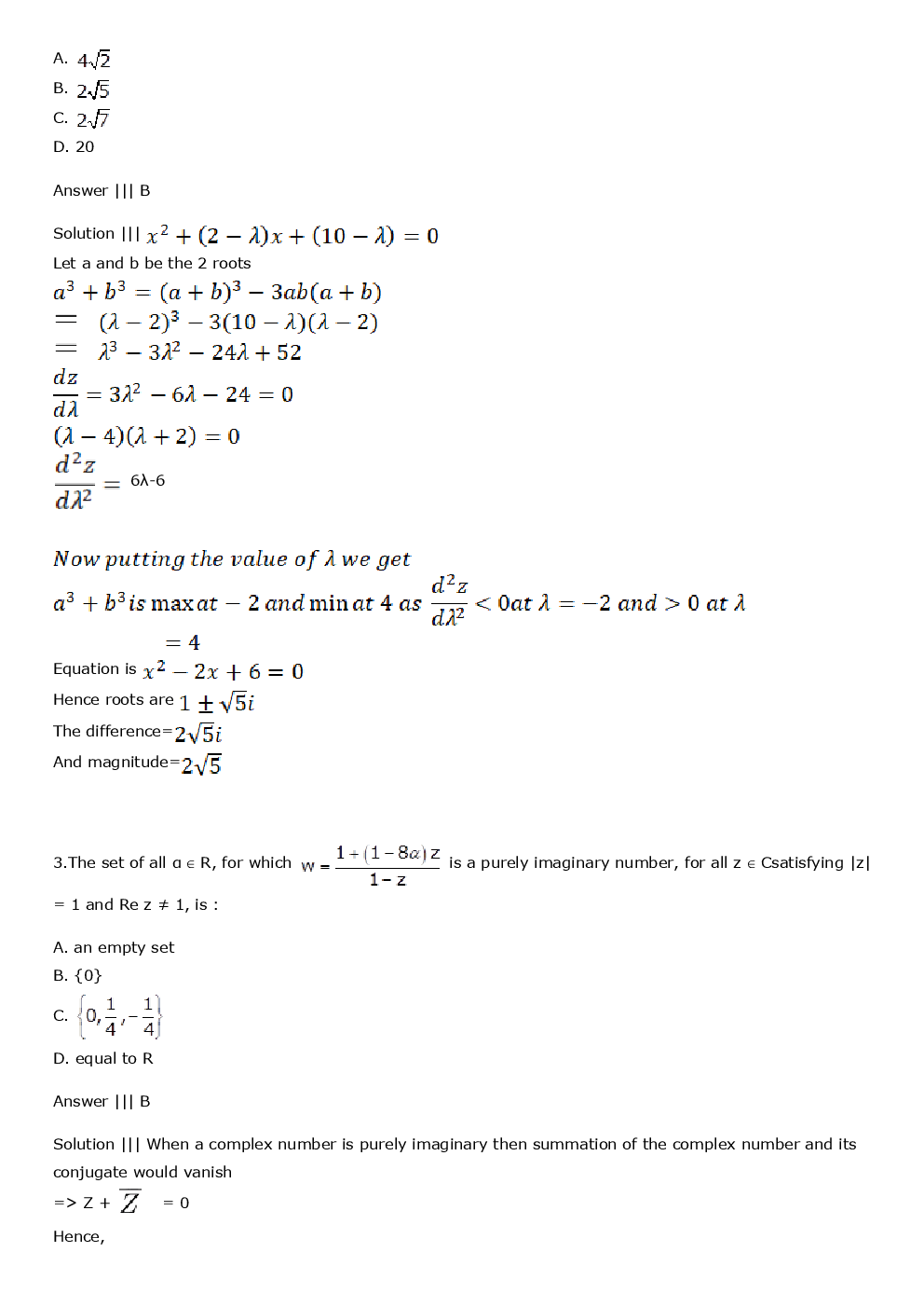 Download IIT JEE Mains Maths Question Answer With Solution 2018 PDF Online
