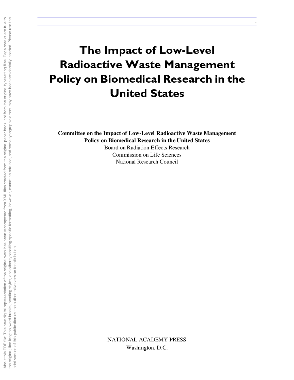 Download Free The Impact Of Lowlevel Radioactive Waste Management