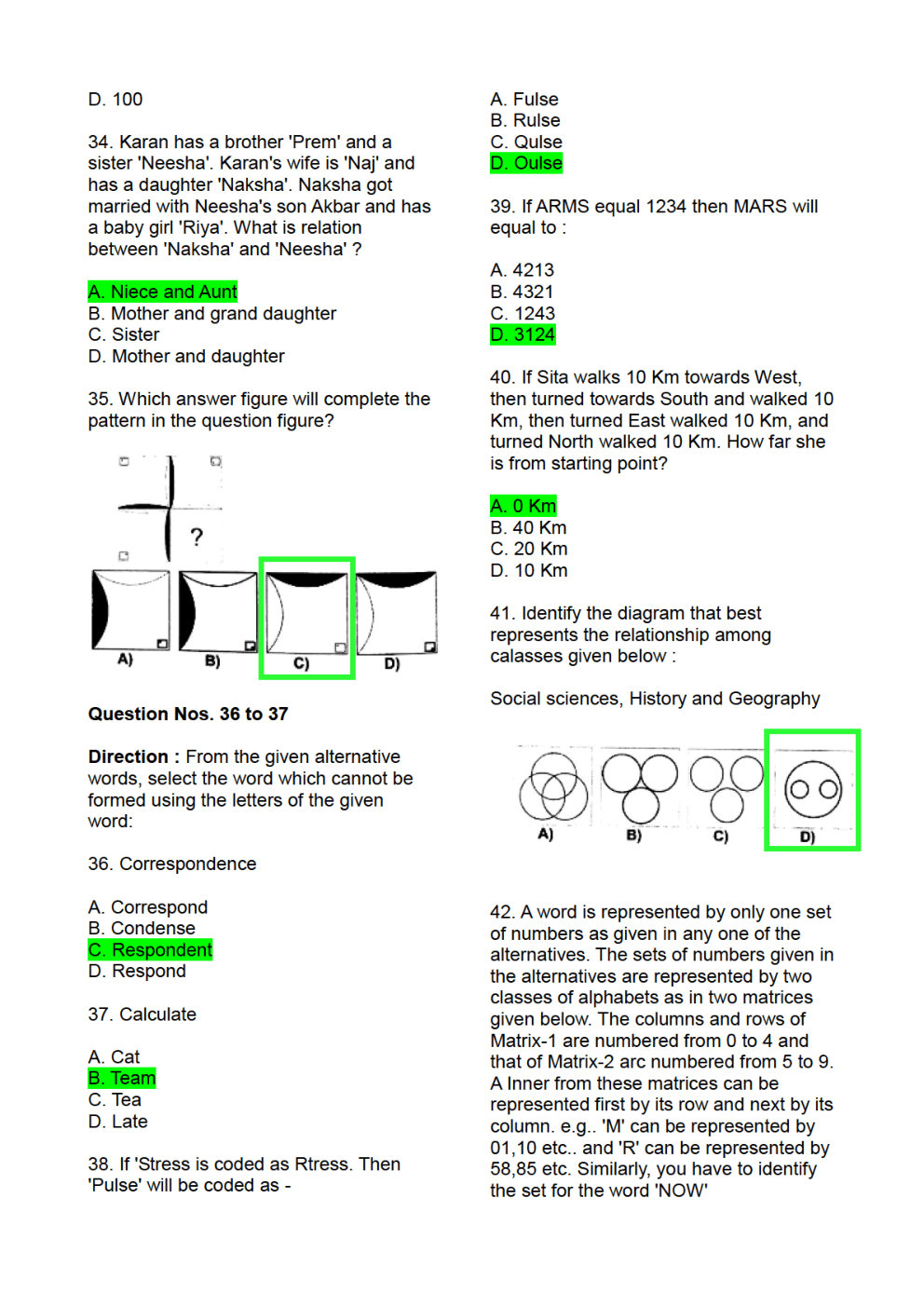 Download SSC CHSL 2015 Previous Year Question Paper With Answer Paper1