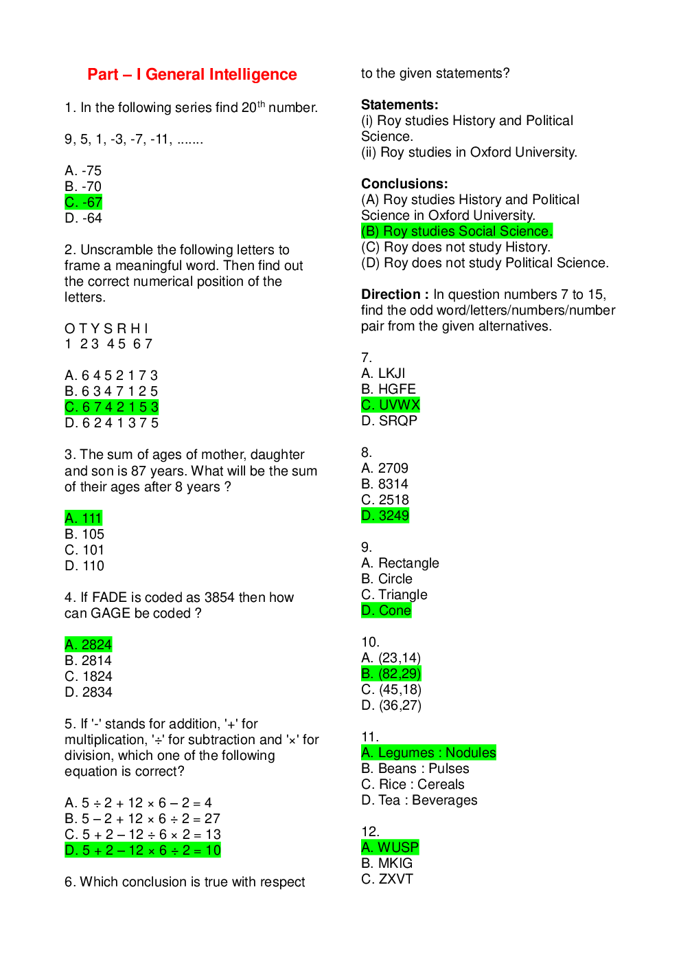 SSC CHSL Previous Year Question Papers PDF With.