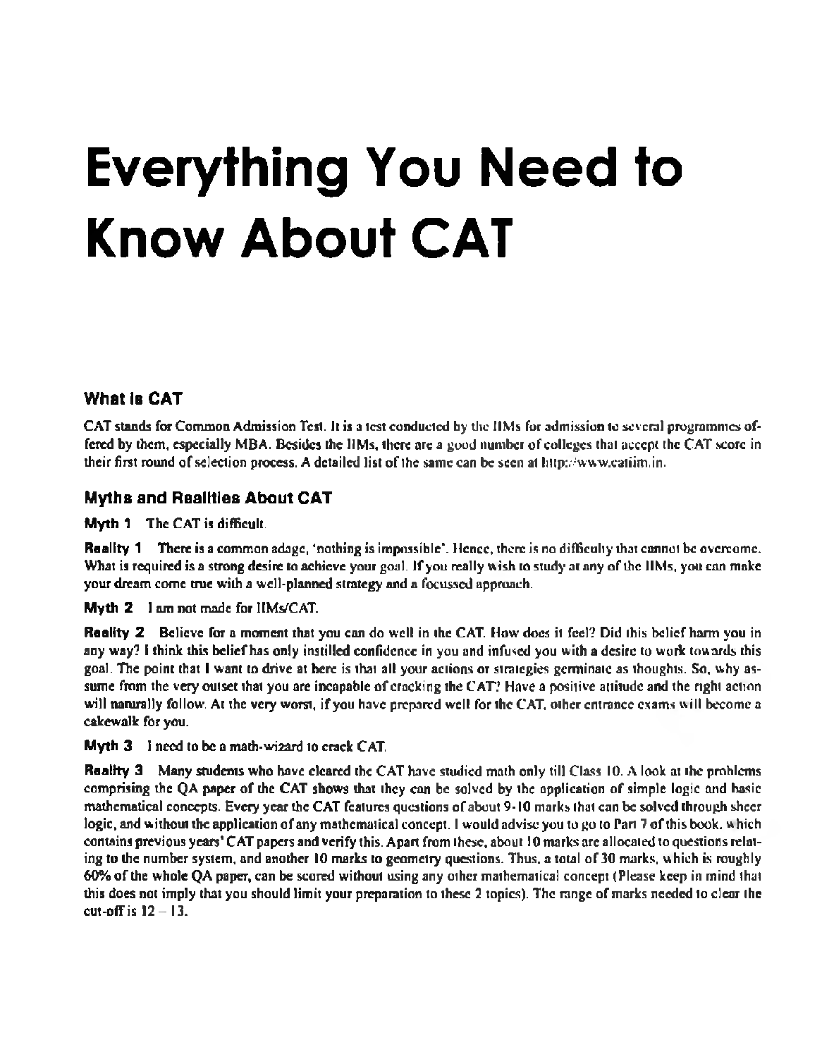 Download CAT Study Material For Quantitative Aptitude PDF Online 2022