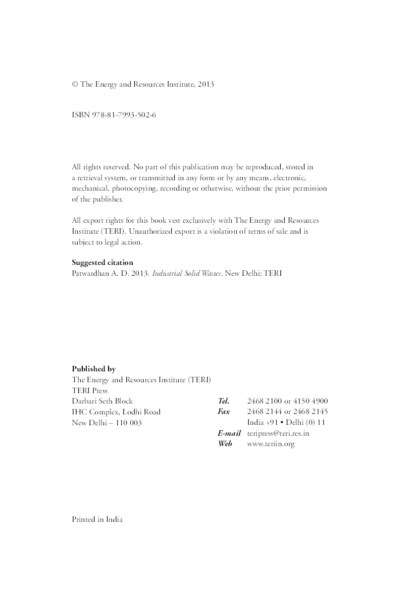 Download Industrial Solid Wastes PDF Online 2022 by A D Patwardhan