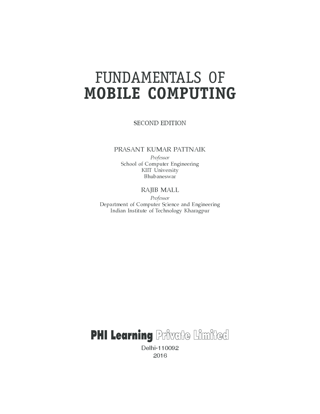 Download Fundamental of Mobile Computing Book PDF Online