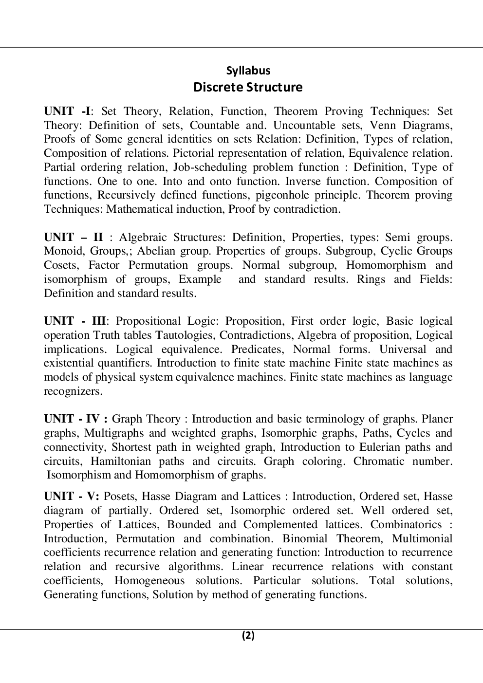 Discrete Structure According To Rgpv Syllabus