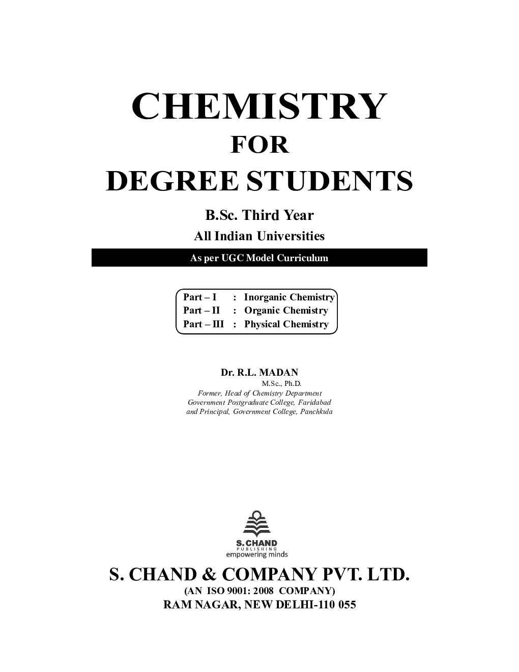 Download Chemistry B.Sc. 3rd Year Book PDF Online2021