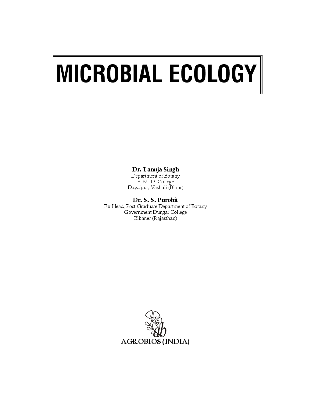 Download Microbial Ecology PDF Online2020 by Singh And Purohit