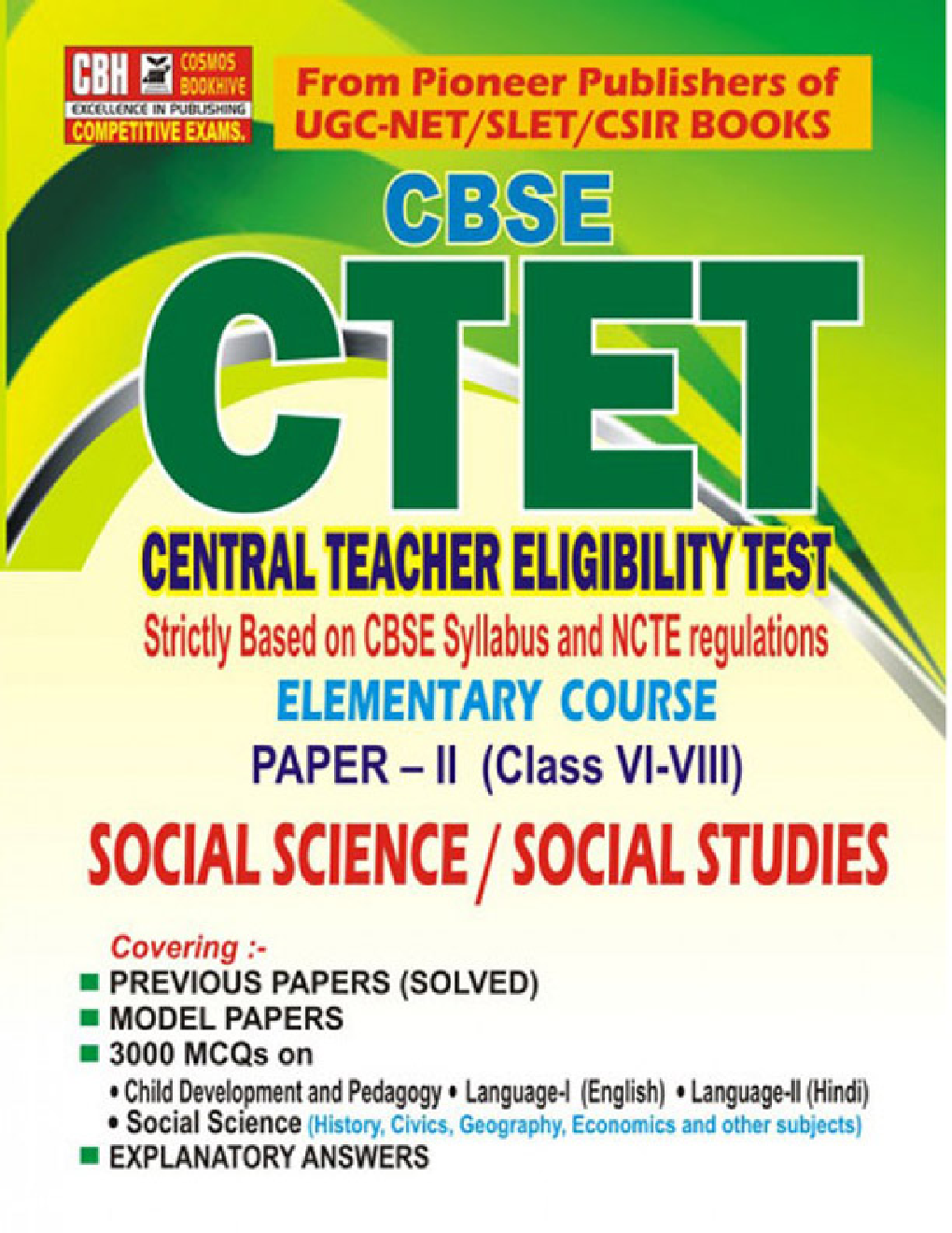 Download CTET Class 6 to 8 Social Science Paper II Elementary Level PDF