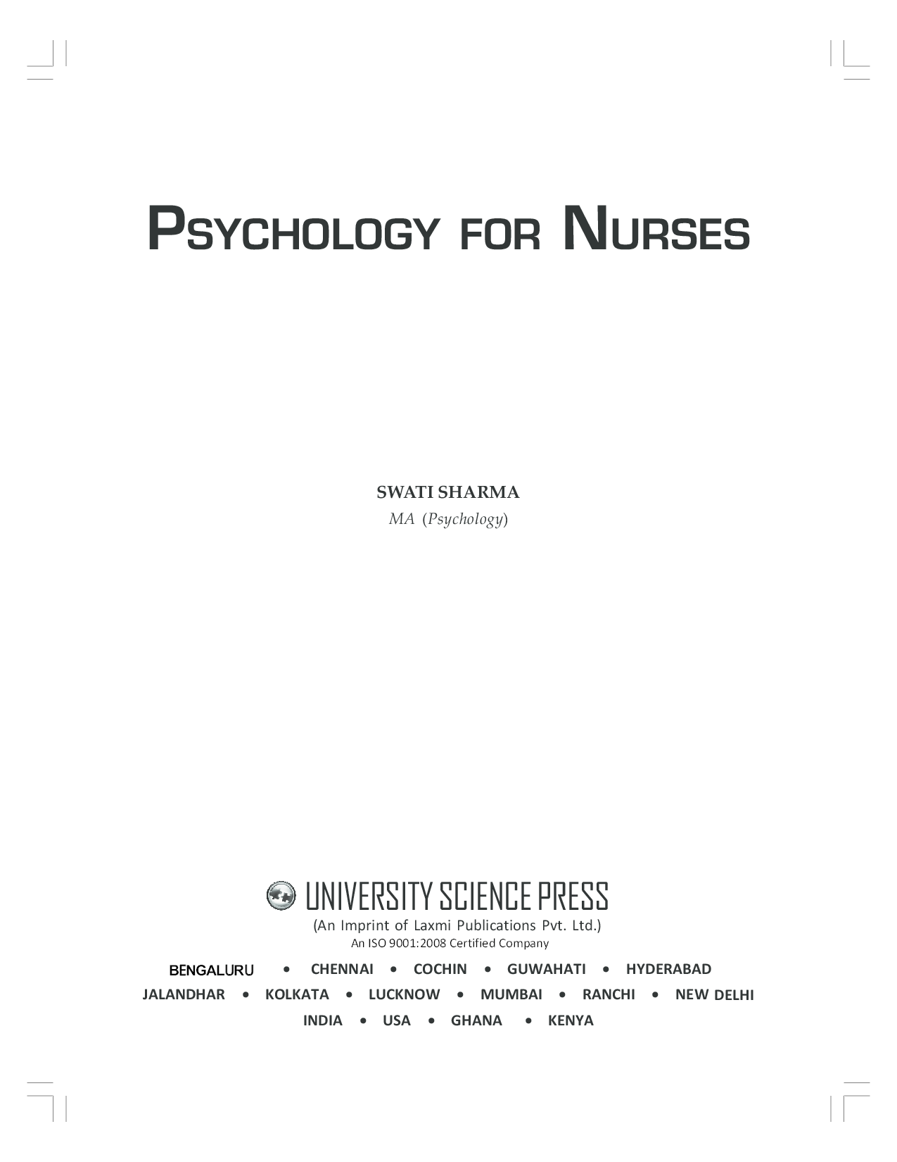 Download Psychology For Nurses 2022 PDF Online by Swati Sharma
