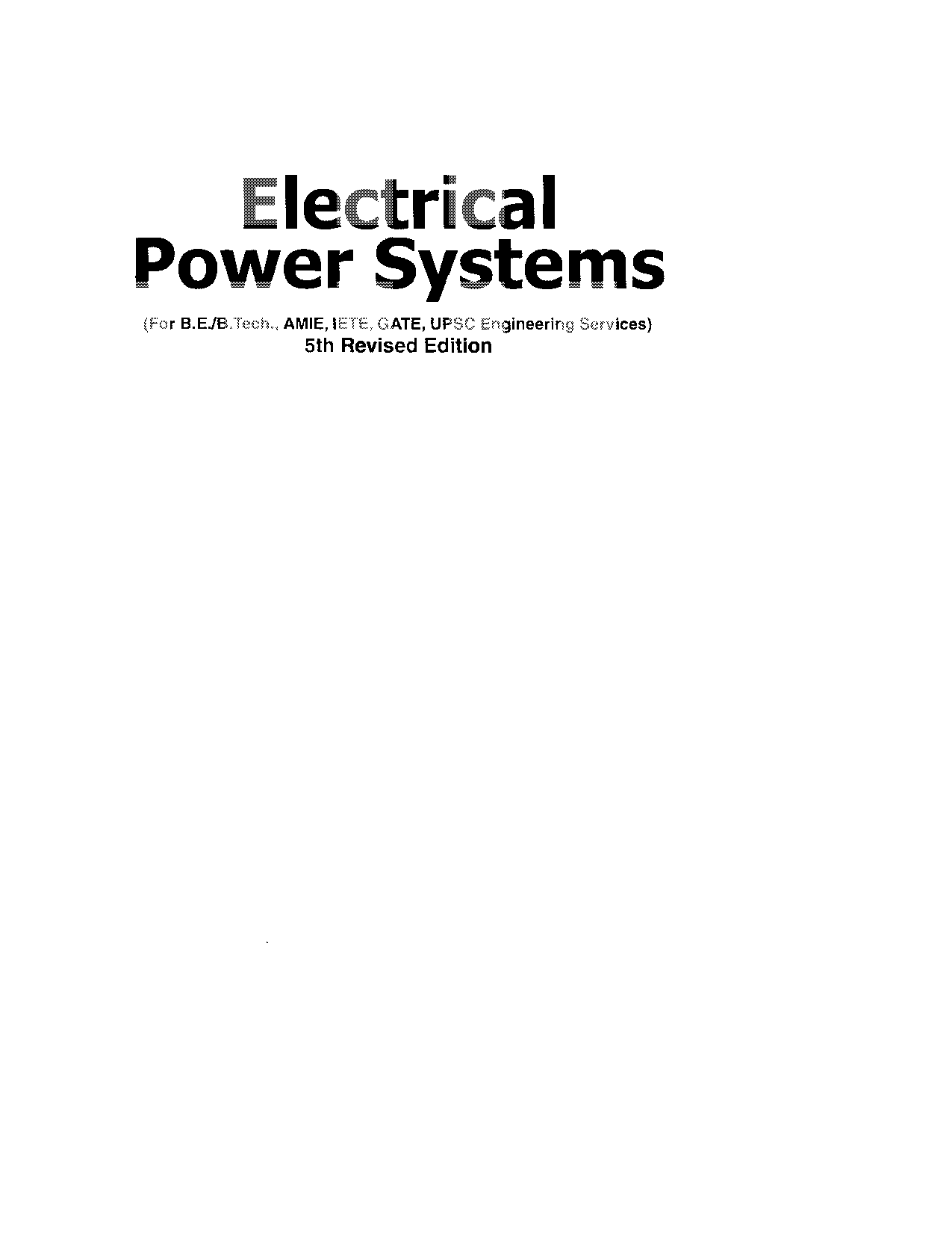 Power System Analysis By Ashfaq Hussain