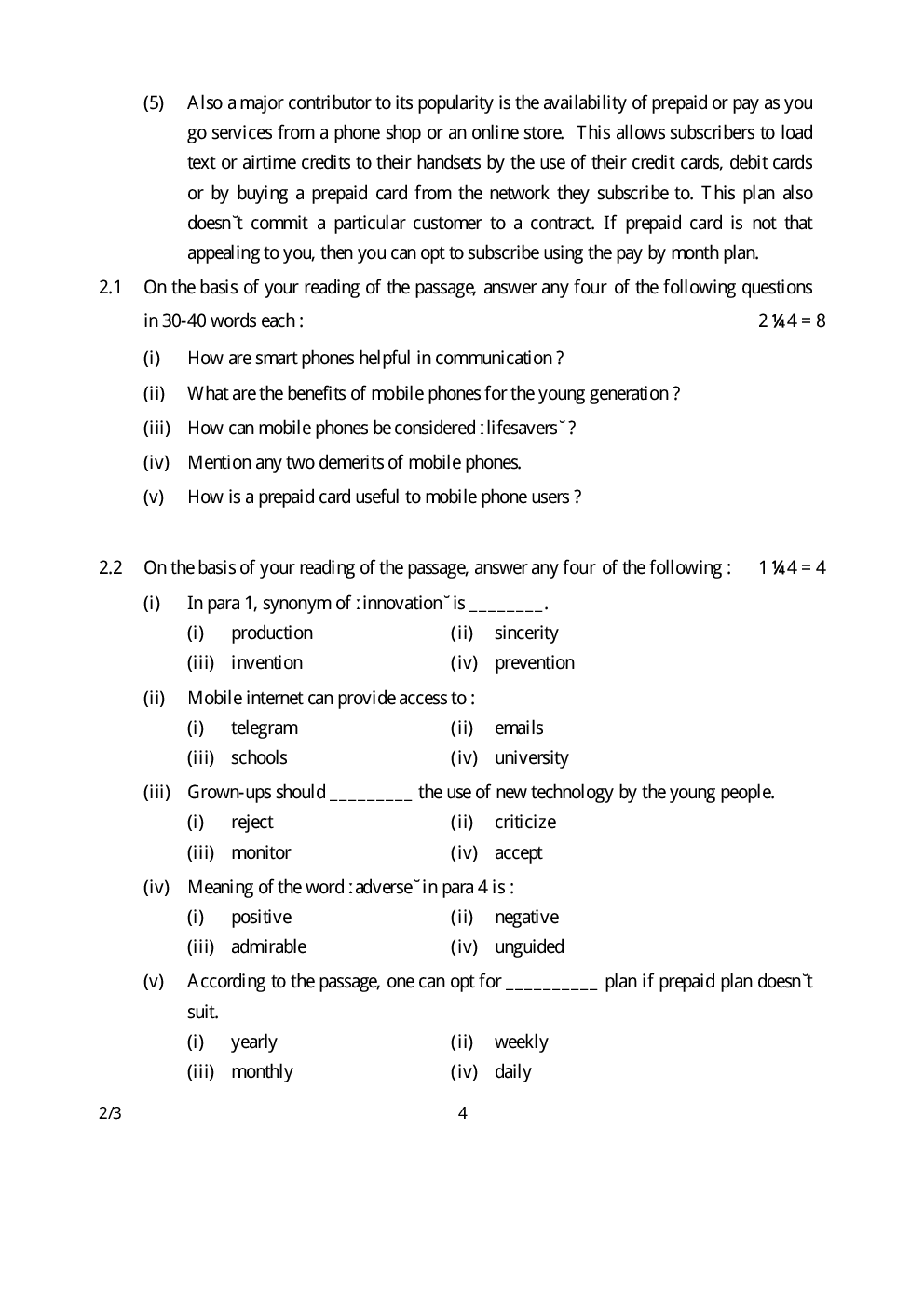 Download Free CBSE Class10 English Language & Literature