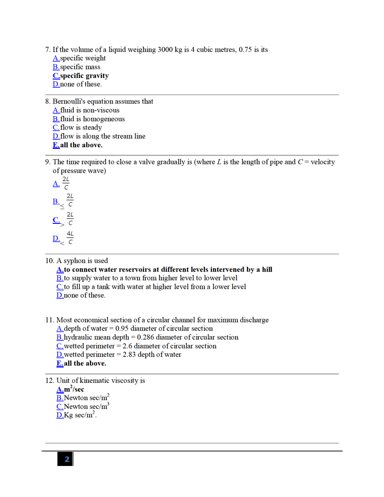 Download MCQ's On Hydraulics (Civil Engineering) by Moraj Chandra PDF