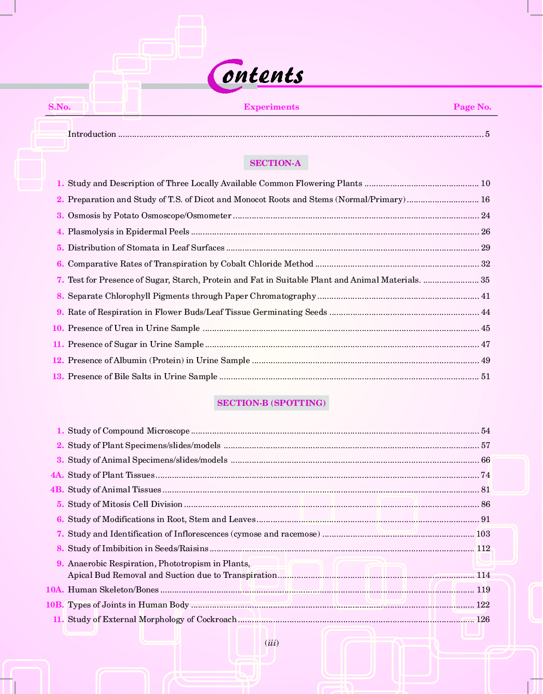 Download Saraswati Class 11 Biology Lab Manual PDF Online 2020