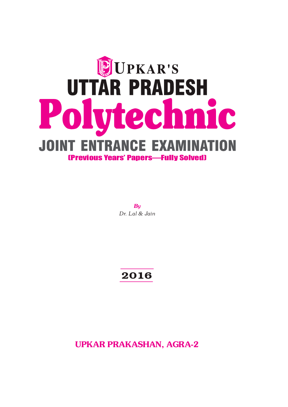 Download UP Polytechnic Joint Entrance Exam Book PDF 2020