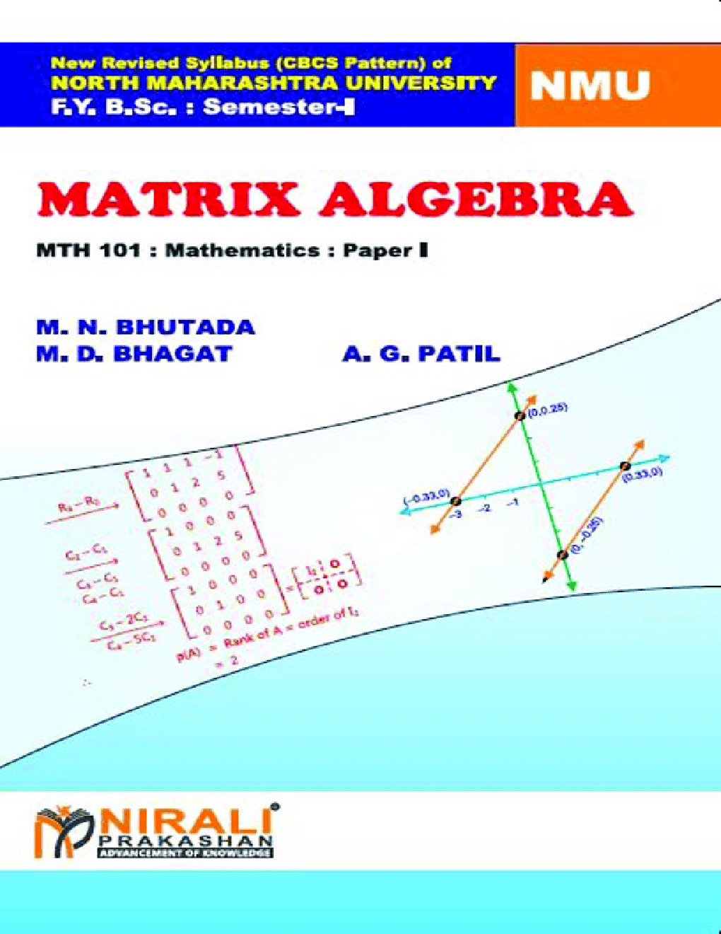 Download Matrix Algebra PDF Online by M. N. Bhutada
