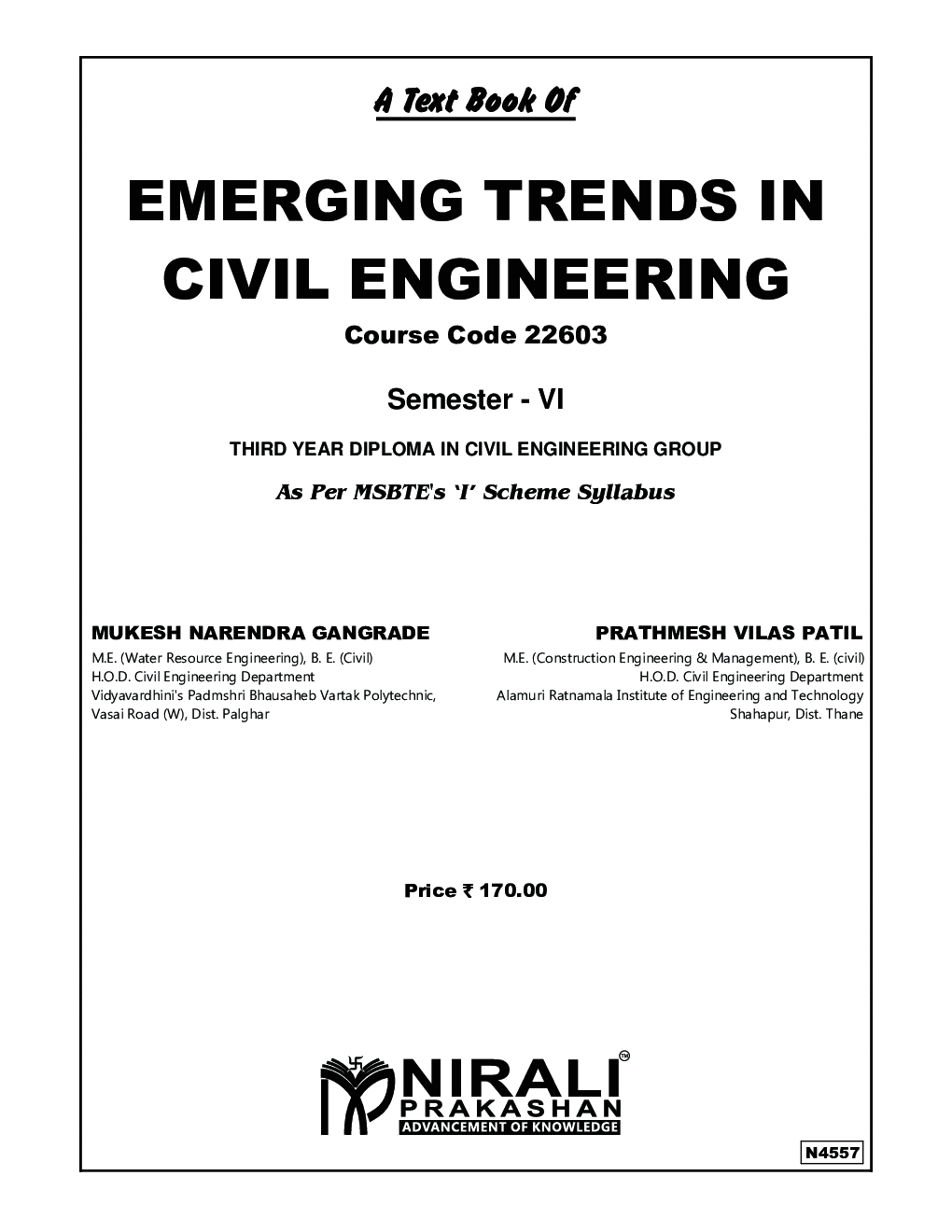 Download Emerging Trend In Civil Engineering PDF Online 2020