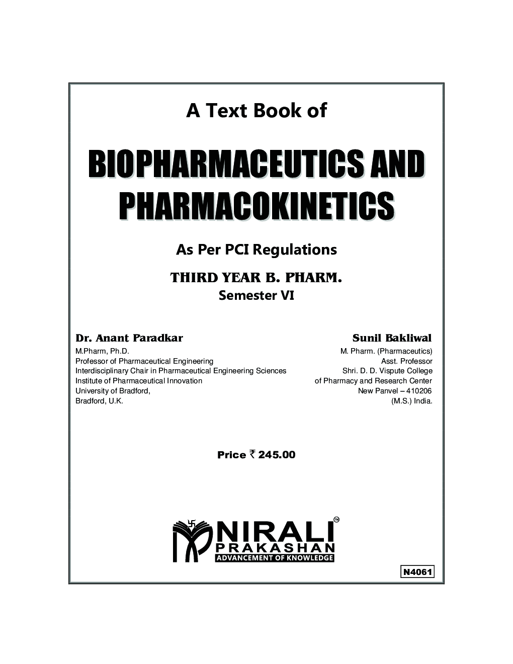 15+ biopharmaceutics and book by v venkateswarlu