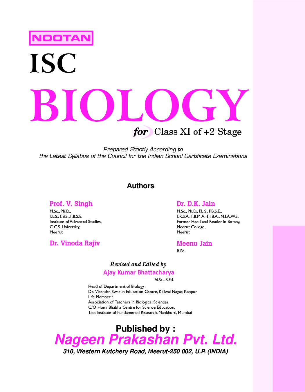 VATSAL ISC Handbook Chemistry for Class 11th-Academic year.