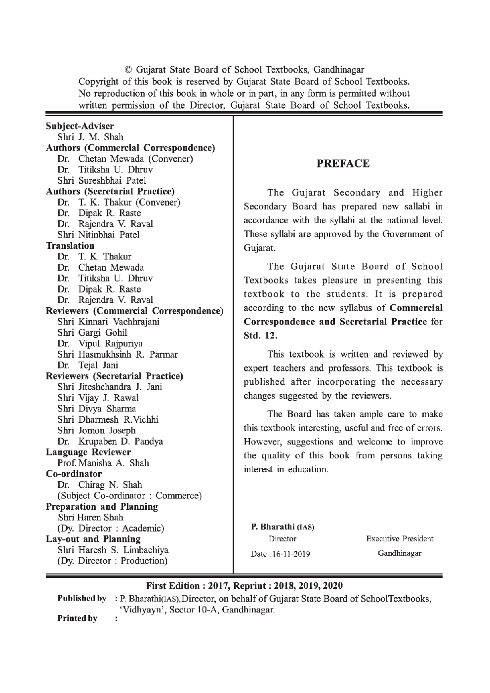 Free Download GSBST Class 12 Commercial Correspondance Secretarial