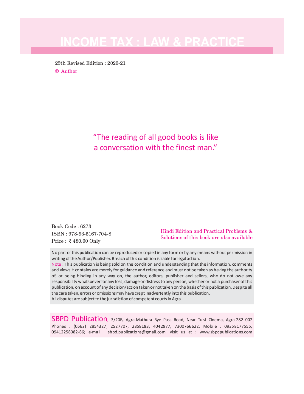 Download Tax Law & Practice with GST PDF Online 2020 by Dr. R. K