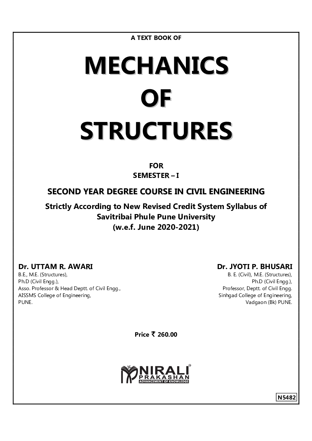 Mechanics of Structures: Volume 1.