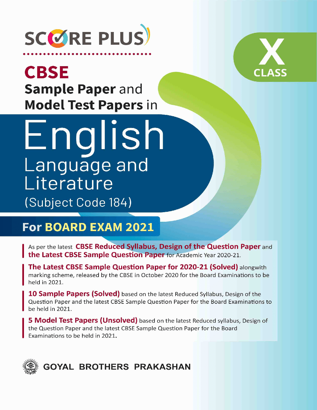 Download Score Plus CBSE Sample Paper and Model Test Papers For Class