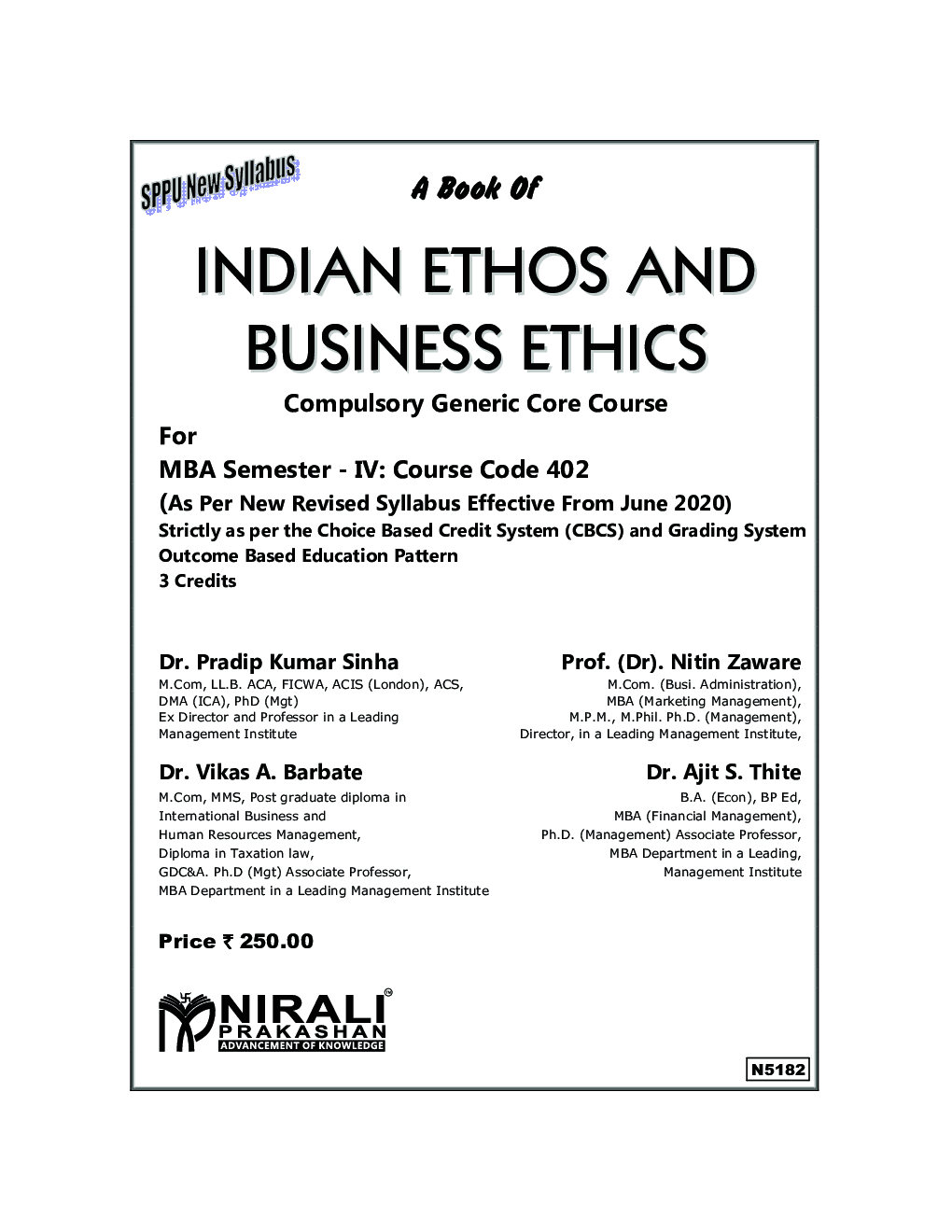 Download Indian Ethos And Business Ethics PDF Online by Dr. Pradip