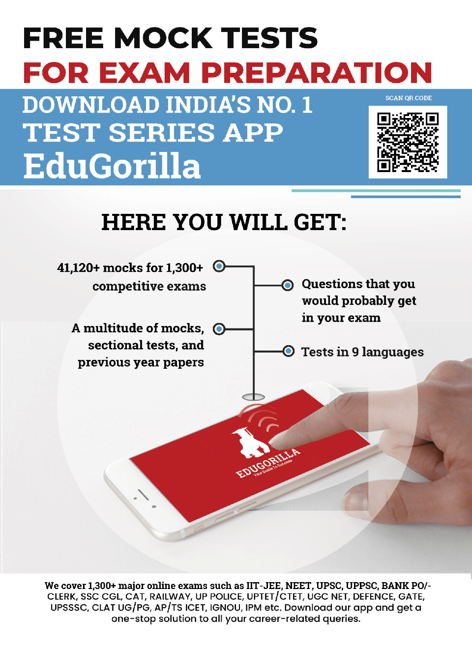 Download EduGorilla TISS NET 2021 Complete Preparation 8 Mock Tests