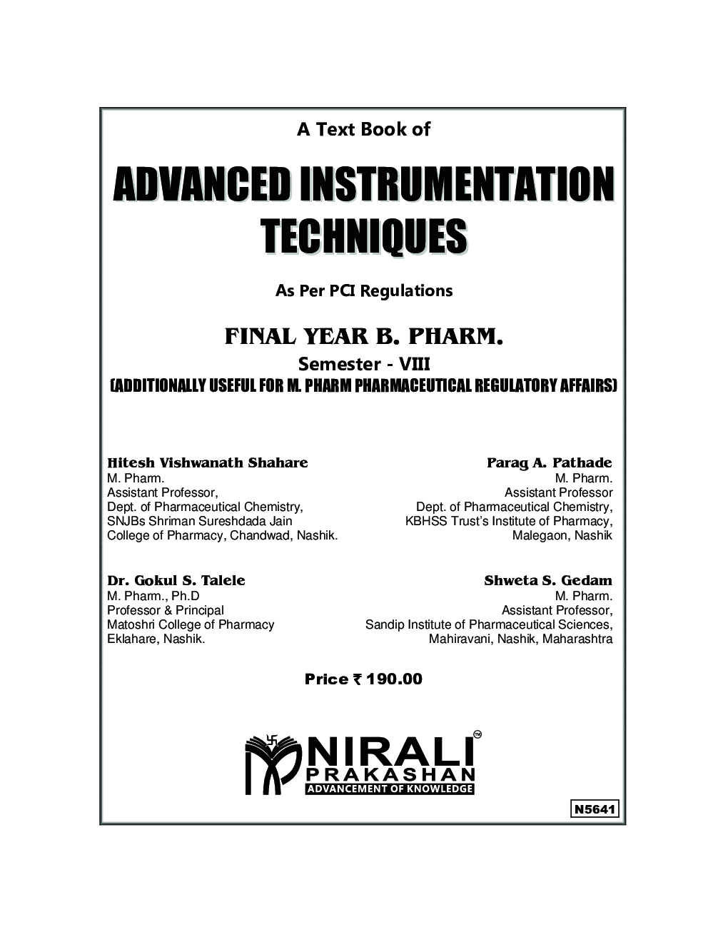 Download Advanced Instrumentation Techniques PDF Online 2021