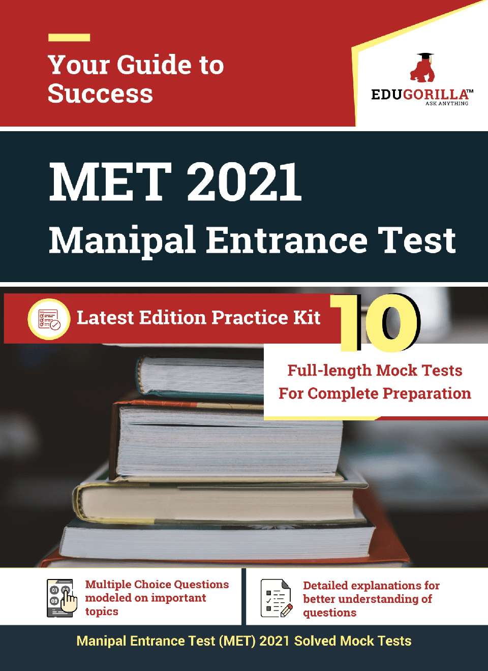 Download Manipal Entrance Test (MET) 2021 10 Mock Tests Latest